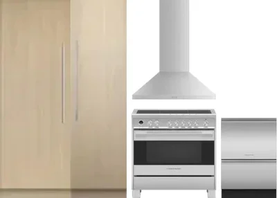 5 Piece Package Includes Refrigerator, Freezer, Range, Hood And Dishwasher